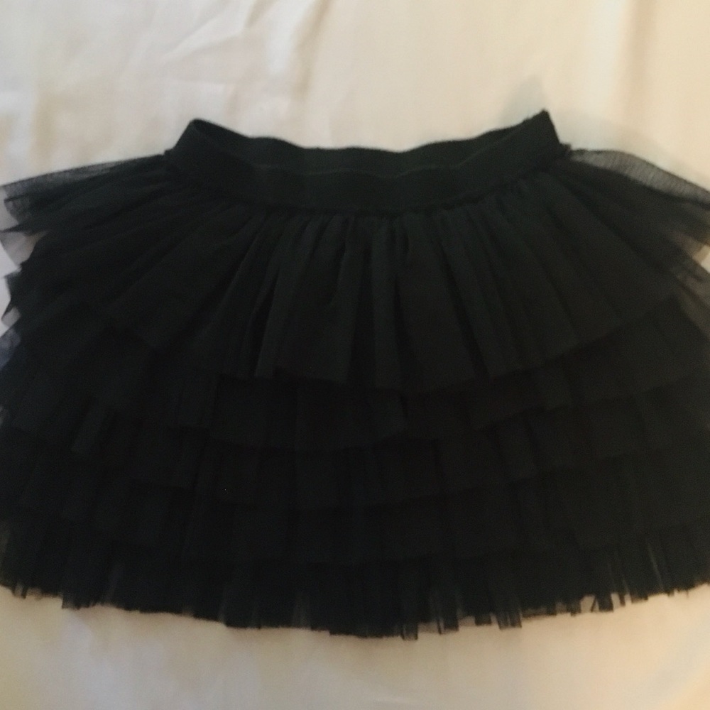 Zara Black Tiered Tulle Skirt